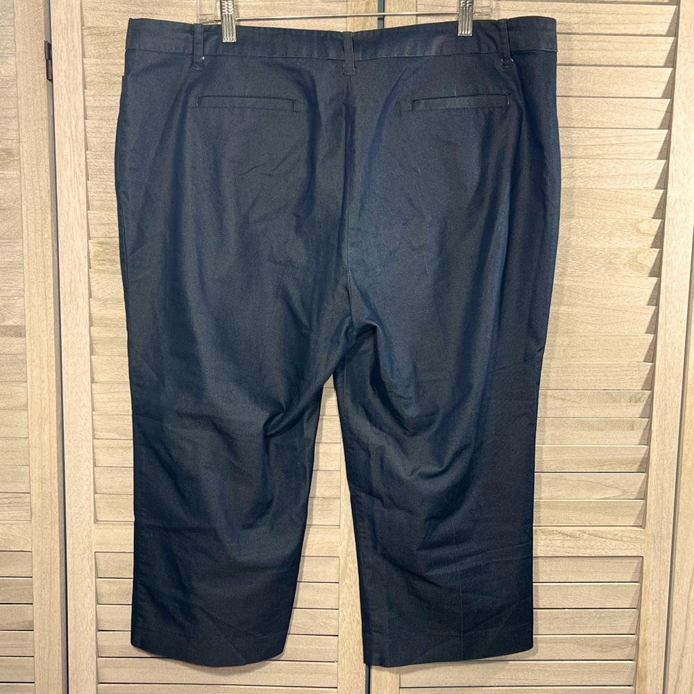 ATTENTION Modern Fit Capris Women's Plus Dark Blue-18 - Picture 2 of 2